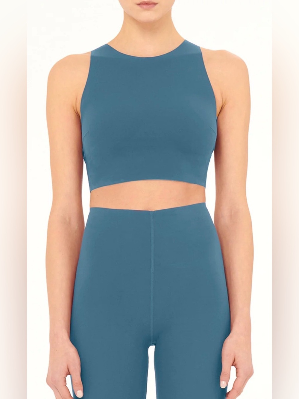 NWT Wolford - W Bonded Crop Top Lake Blue (Teal) in size XS